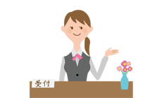 婚活パーティーで受付を済ます