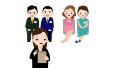 婚活パーティーでカップル発表