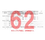 結果62カップル不成立